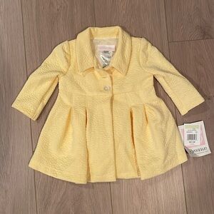 Baby girl yellow coat